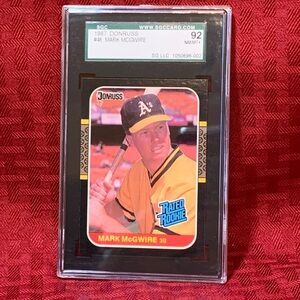 1987 Donruss Mark McGwire Rookie Card